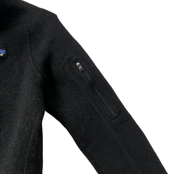 Patagonia Womens Black 1/4 Zip Pullover Better Sweater Size Small - Picture 2 of 7